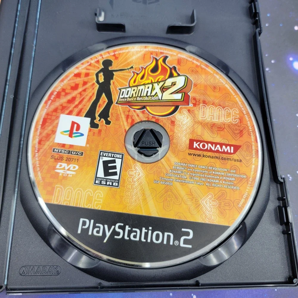 DDRMAX2 Dance Dance Revolution PS2 Konami PlayStation 2 Game SLUS-20711 CIB